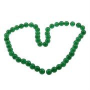 Imiteret Jade. 10 mm. Mørke grøn